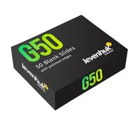 Levenhuk G50 Portaobjetos Vacíos de Microscopio de Alta Transparencia con Bordes Pulidos para Preparar Muestras de Laboratorio