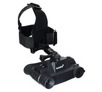 Levenhuk Halo NVB10 Helmet Prismáticos Digitales de Visión Diurna y Nocturna con 300 m de Alcance de Detección, Grabación de Fotos y Vídeo 1080P, Brújula y Soporte para Casco