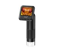 Levenhuk Kelvin HPM25 Fotomicroscopio Portátil, Microscopio Digital 800x para Smartphone, Cámara 2MP, Pantalla IPS Color, Luz LED 7000K, Compacto, Compatible Ordenador, para Adultos y Niños