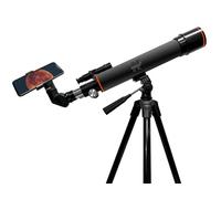 Levenhuk Kelvin Nova Base 60/500 Fototelescopio para Smartphone Telescopio Astronómico y Telescopio Terrestre Montura Altazimutal Barlow 3x Trípode Ajustable Obturador Remoto Bluetooth Incluidos