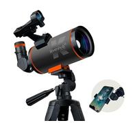 Levenhuk Kelvin Nova PLUS MAK 70/750 Fototelescopio Compacto para Smartphone Telescopio Astronómico Profesional para Adultos Montura Altazimutal para Astrofotografía y Observación Cielo Profundo