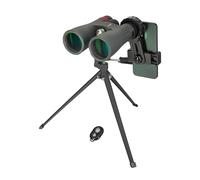 Levenhuk Kelvin Snap 10x50 Fotoprismáticos Smartphone, Grabación Foto y Vídeo, Lentes 50mm, Soporte Universal, Adaptador Móvil Incluido, Resistente Agua, para Viajes Eventos Deportivos Conciertos