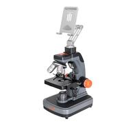 Levenhuk Kelvin Touch KM3 - Fotomicroscopio digital Wi-Fi 50 x - 1900 x, microscopio biológico educativo para smartphone y tablet con aplicación móvil, doble iluminación LED, fotos y vídeo Full HD
