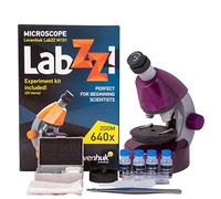 Levenhuk LabZZ M101 Amethyst 40x-640x Microscopio Didáctico para Niños y Principiantes con Kit Stem, Guía de Experimentos, Muestras Preparadas, Herramientas y Caja de Regalo, 5 Colores (EN)