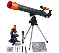 Levenhuk LabZZ MT2 Kit Óptico Combinado Educativo de Microscopio y Telescopio con Accesorios para Niños Curiosos, de Uso Doméstico, Escolar y Recreativo