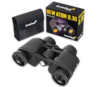 Levenhuk New Atom 8x30 Prismáticos Profesionales Potentes para Adultos
