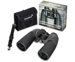 Levenhuk New Sherman Base 12x50 Prismáticos Profesionales Potentes | Prismas Porro, Óptica BaK-4 Multicapa, Impermeable IP67, Antivaho, Ideal para Birdwatching, Excursiones y Viajes