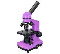 Levenhuk Rainbow 2L Amethyst Kit Stem de Laboratorio Doméstico para Niños con Microscopio Biológico Portátil de 400x, Guía de Experimentos Ilustrada, Muestras Preparadas y Herramientas Científicas