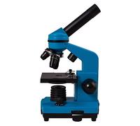 Levenhuk Rainbow 2L Azure Kit Stem de Laboratorio Doméstico para Niños con Microscopio Biológico Portátil de 400x, Guía de Experimentos Ilustrada, Muestras Preparadas y Herramientas Científicas