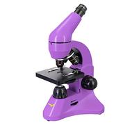 Levenhuk Rainbow 50L Plus Amethyst Kit Científico Educativo con Potente Microscopio 1280x, Guía de Experimentos Ilustrada, Muestras Preparadas, Herramientas Científicas y Maletín de Transporte (IT)