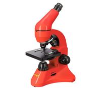 Levenhuk Rainbow 50L Plus Orange Kit Científico Educativo con Potente Microscopio 1280x, Guía de Experimentos Ilustrada, Muestras Preparadas, Herramientas Científicas y Maletín de Transporte (EN)