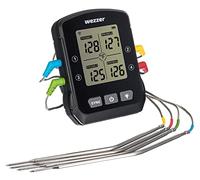 Levenhuk Wezzer Cook MT90 - Unidad de Temperatura de Cocción con 4 Sondas Térmicas Provistas de Cables Flexibles y Funcionalidad Avanzada a Través de Aplicaciones Móviles