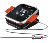 Levenhuk Wezzer Grill BT20 - Termómetro para carne con 3 sondas de cable, LCD, lectura instantánea, temporizador y alarma incluida, compatible con Bluetooth y aplicación, digital para barbacoa, horno