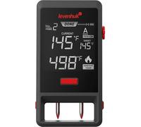 Levenhuk Wezzer Grill BT50 - Termómetro para carne inalámbrico recargable con 2 sondas digitales de lectura instantánea, LCD, temporizador y alarma, compatible con aplicación Bluetooth, barbacoa