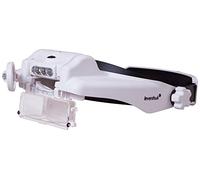 Levenhuk Zeno Vizor HR2 Lupa Frontal Recargable a Manos Libres con Luz y 3 Lentes Combinables con Aumento de 1,5X, 2X y 8X