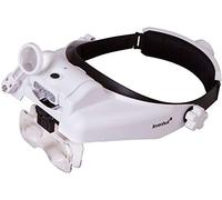 Levenhuk Zeno Vizor HR6 Lupa Frontal Recargable a Manos Libres con Luz y 5 Lentes Intercambiables con Aumento de 1-8X