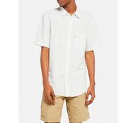 Levi's Camisa estándar de Manga Corta para Hombre Sunset con 1 Bolsillo, Carlin Stripe Bright, M