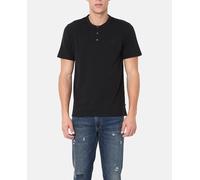 Levi's Short Sleeve Housemark Henley Black Talla: L | Camisetas Básicas Outlet | Hombre | Negro