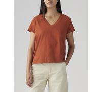 Levi's Levi's - Camiseta de mujer de manga corta cuello pico. Teja Talla 40