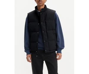 Levi's Levi's - Chaleco de hombre guateado con cremallera y botones automáticos. Negro Talla S