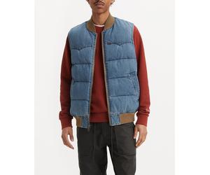 Levi's Levi's - Chaleco vaquero de hombre guateado con cremallera. Azul Talla M