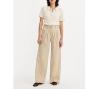 Levi's Pleated Wide-leg & Flared Jeans Pant Beige Talla: W28L30 | Pantalones Outlet | Mujer | Marrón
