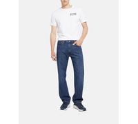 Levi's Levi's - Vaquero de hombre 555™ Relaxed Straight con toque de lino. Azul marino Talla 42-44