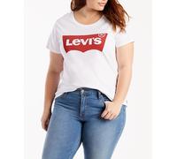 Levi's Plus Levi's Plus - Camiseta de mujer de manga corta con el logo de la marca en el pecho. Blanco Talla 56