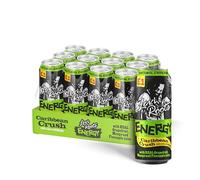 Levi Roots Caribbean Crush - Bebidas energéticas carbonatadas con sabor a pomelo, mango y piña, 500 ml (caja de 12)
