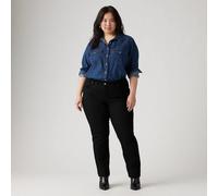 Levi's Women's Plus Size 314 Shaping Straight Jeans, Soft Black 2, 46W / 30L
