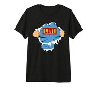 Levi Superhéroe de Primer Nombre para niños Llamado Levi Camiseta Premium
