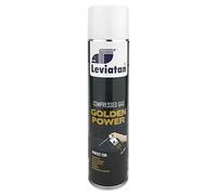 LEVIATAN Golden Power Spray de Aire Comprimido | 600 ml | Limpiador de Aire Comprimido | Perfecto para la Limpieza de Teclado y Ordenador | Muy Práctico