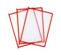 Leviatan Libreta - Panel de presentación (A4, polipropileno, 10 unidades), color rojo