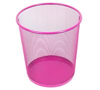 Leviatan Papelera de Malla de Alambre, Papelera de Oficina Papelera, óptimo para el Hogar, la Oficina o la Escuela, 266 x 218 x 280 mm, 12 l, Rosa