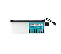 LEVIATAN Set de 12 Bolsas con Cremallera 85x210mm - Bolsas Zip 85x210mm - Transparente, Impermeable, con Cremallera - Organizador de Documentos, Papelería y Cosméticos