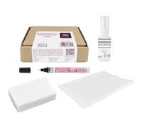 LEVIATAN Set para Restaurar Inscripciones en Lápidas - Restauración de Inscripciones - Reparación de Lápidas - Renovación de Inscripciones en Lápidas - Marcador de Aceite, Negro