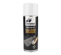 Leviatan Spray de Aire Comprimido 200 ml - Limpiador de Polvo para PC, Teclado, Impresora, TV - Uso Invertido 360° - con Boquilla de Precisión