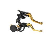 Levier Embrayage Kit Universal De Manetas para Depósito Líquido Freno Y Cilindro Maestro Embrague Motocicleta (7/8" - 22 Mm) Juego Izquierdo + Derecho