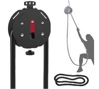 levigationlu Entrenador De Cuerda Sin Fin, Máquina De Poleas para Entrenamiento con Cuerda Y Resistencia Ajustable - para Entrenamiento De Extremidades Superiores Y Ejercicio Aeróbico Red