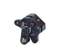 Levigo 7075 - Conjunto de pinza de freno delantero de aluminio RC para motocicleta compatible con LOSI-1/4 PROMOTO-MX Motorcycle RTR,/FXR-LOS06000/LOS06002 RC piezas de actualización, color negro