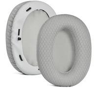 Levigo Almohadillas de repuesto para auriculares de tela de malla compatibles con Razer Opus X, piezas de reparación de auriculares, aislar el ruido, esponja, orejeras de repuesto, gris