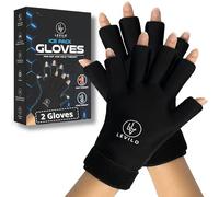 LEVILO Guantes de hielo de mano (paquete de 2) guantes de hielo para artritis de dedos para túnel carpiano, guantes de hielo para manos con artritis, alivio del dolor, dolor en las articulaciones de