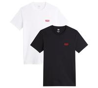 Levi's Camiseta pack de 2, cuello redondo estampada – Chesthit White/Caviar, M