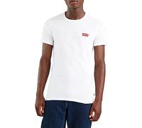 Levi's 2-Pack Crewneck Graphic Tee, Camiseta, Hombre, Chesthit White/Caviar, XXL