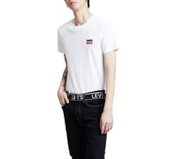 Levi's 2-Pack Crewneck Graphic Tee, Camiseta, Hombre, Sportswear White/Mineral Black, XXL