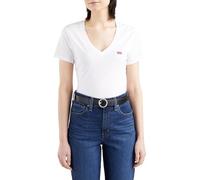 Levi's 2-pack V-neck Tee Camiseta, Caviar / White, M Mujer