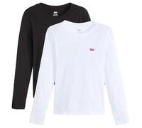 LEVI'S ® Camiseta 'Essential Long Sleeve Tee (2-Pack)' rojo / negro / blanco L EUR