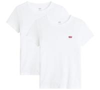 Levi's 2pack Essential SS Camiseta, 2 Pack tee White + &, M Mujeres