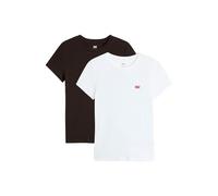 Levi's 2pack Essential SS Camiseta, 2 Pack tee White + &, M Mujeres