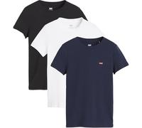 Levi's 3pack Essential SS tee Camiseta, 3 Pack Té Anthracite, XS Mujeres